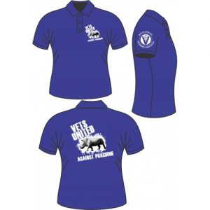 Rhino Golf Shirt VETS Royal Blue