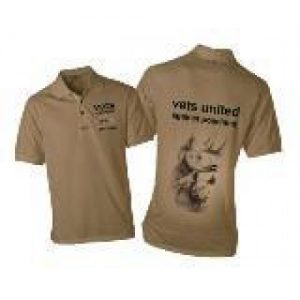 Rhino Golf Shirt VETS Khaki